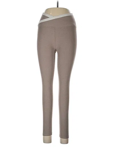 Pre-owned Beyond Yoga Active Pants In Brown