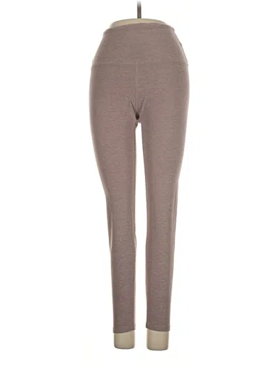 Pre-owned Beyond Yoga Active Pants In Brown