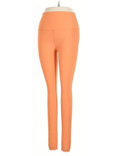 Pre-owned Beyond Yoga Active Pants In Orange