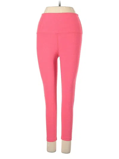 Pre-owned Beyond Yoga Active Pants In Pink