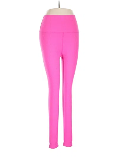 Pre-owned Beyond Yoga Active Pants In Pink