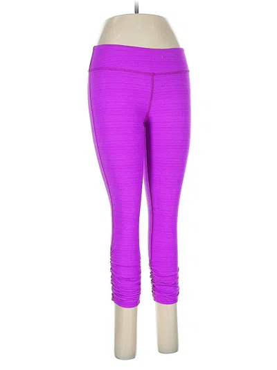 Pre-owned Beyond Yoga Active Pants In Purple
