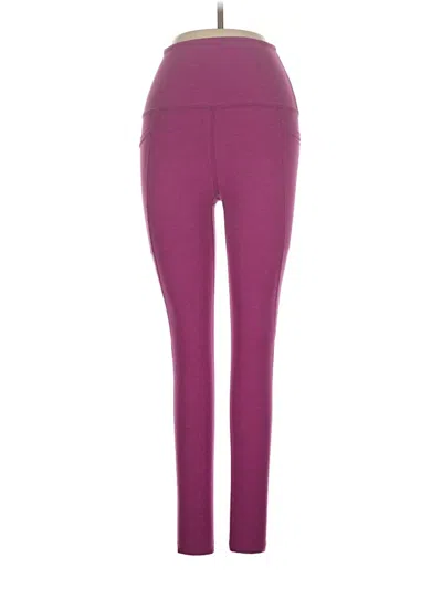 Pre-owned Beyond Yoga Active Pants In Purple