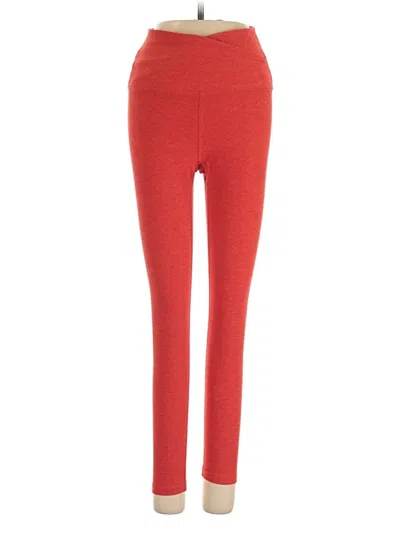 Pre-owned Beyond Yoga Active Pants In Red