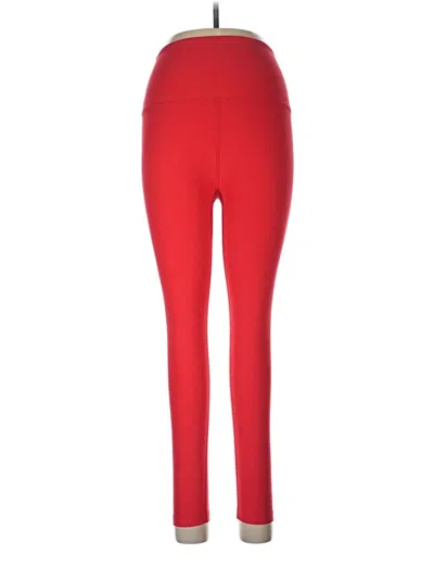 Pre-owned Beyond Yoga Active Pants In Red