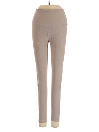 Pre-owned Beyond Yoga Active Pants In Tan