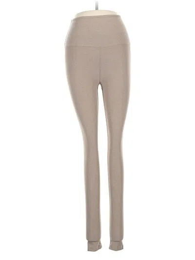 Pre-owned Beyond Yoga Active Pants In Tan