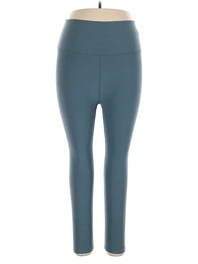 Pre-owned Beyond Yoga Active Pants In Teal