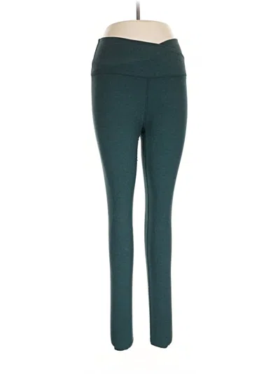 Pre-owned Beyond Yoga Active Pants In Teal