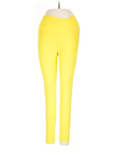 Pre-owned Beyond Yoga Active Pants In Yellow