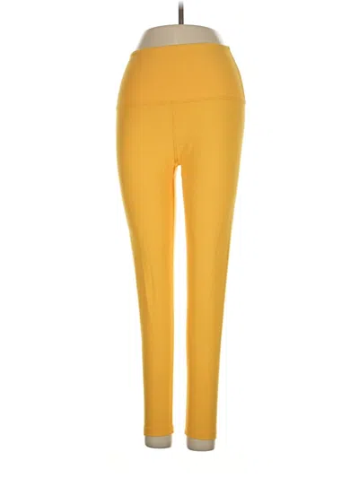 Pre-owned Beyond Yoga Active Pants In Yellow