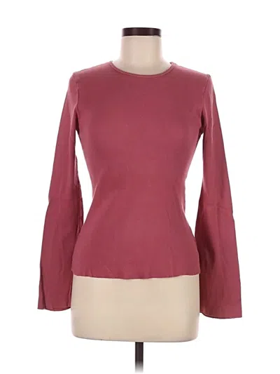 Pre-owned Beyond Yoga Active T-shirt In Burgundy
