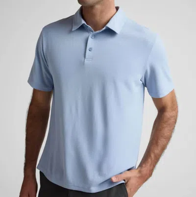 Beyond Yoga All In Active Polo In Blue Mist