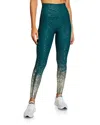 Beyond Yoga Alloy Ombre Legging In Hunter Green/gold In Green