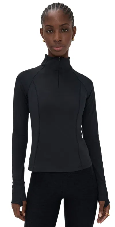 Beyond Yoga Allure 3/4 Zip Pullover Black
