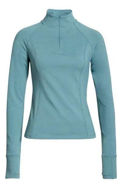 Beyond Yoga Pacer Fleece Quarter Zip Pullover In Animal Print
