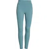 Beyond Yoga Allure Zip Pocket Leggings In Blue