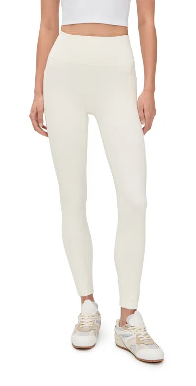 Beyond Yoga Allure Zip Pocket Long Leggings Glacier In White