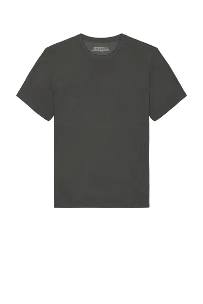 Beyond Yoga Always Beyond Crew Tee 2.0 In True Grey Heather