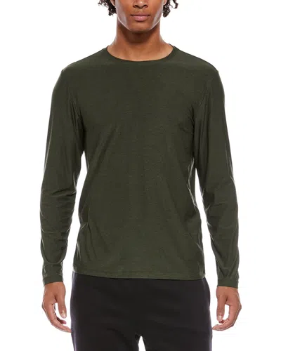 Beyond Yoga Always Beyond Long Sleeve Crewneck Top In Green