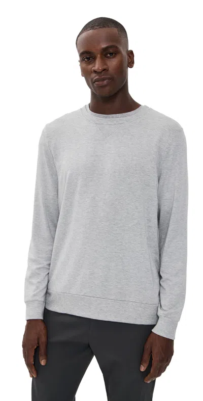 Beyond Yoga Always Beyond Pullover Crew Light Heather Gray