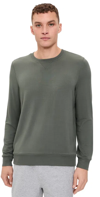 Beyond Yoga Always Beyond Pullover Crew Sweater Dusty Forest In Gray