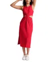 Beyond Yoga Around The World Front Twist Midi Dress