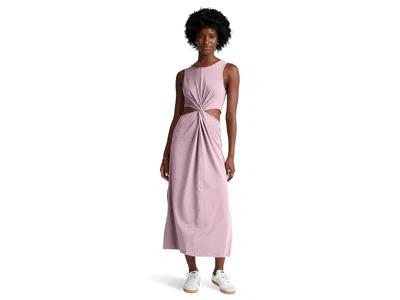 Beyond Yoga Around The World Front Twist Dress In Pink