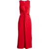 Beyond Yoga Around The World Front Twist Midi Dress