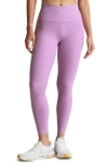 Beyond Yoga At Your Leisure Space Dye High Waist Midi Leggings In Lilac Petal Heather