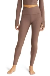 Beyond Yoga Spacedye At Your Leisure High Waisted Midi Legging In Truffle Heather