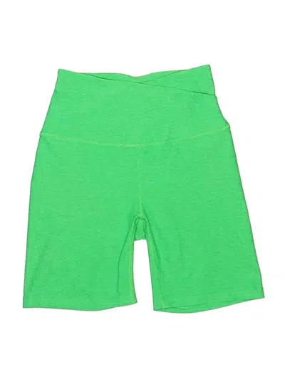 Pre-owned Beyond Yoga Athletic Shorts In Green