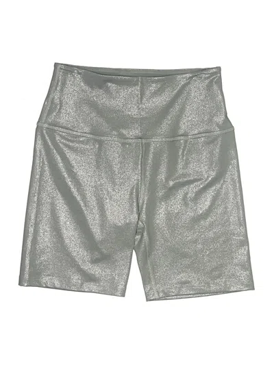 Pre-owned Beyond Yoga Athletic Shorts In Silver