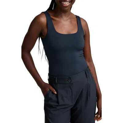 Beyond Yoga Base Tank Bodysuit In Nocturnal Navy