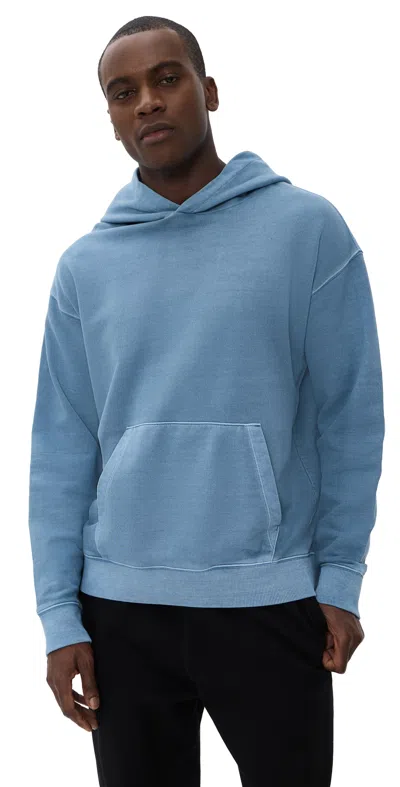 Beyond Yoga Beach Washed Terry Hoodie Washed After Dark Navy In Blue