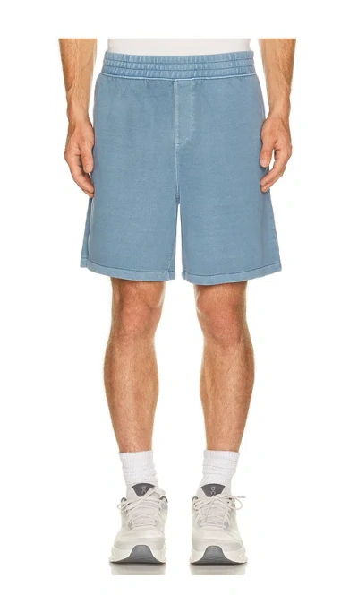Beyond Yoga Beach Washed Terry Short In Blue