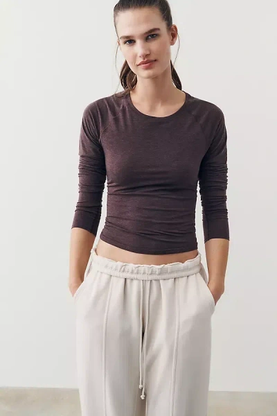 Beyond Yoga Breezeweight Active Long-sleeve Top In Purple
