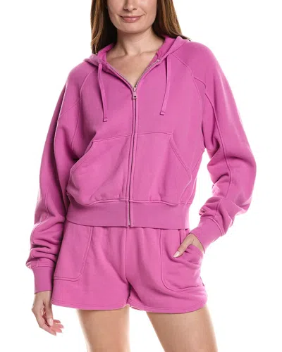 Beyond Yoga Cali Zip Up Hoodie In Pink