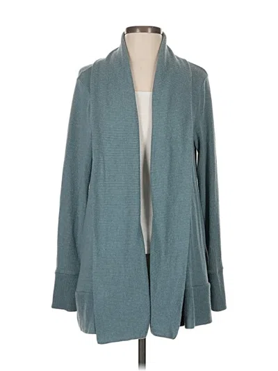 Pre-owned Beyond Yoga Cardigan Sweater In Blue