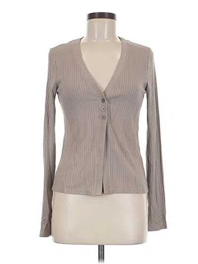 Pre-owned Beyond Yoga Cardigan Sweater In Gray