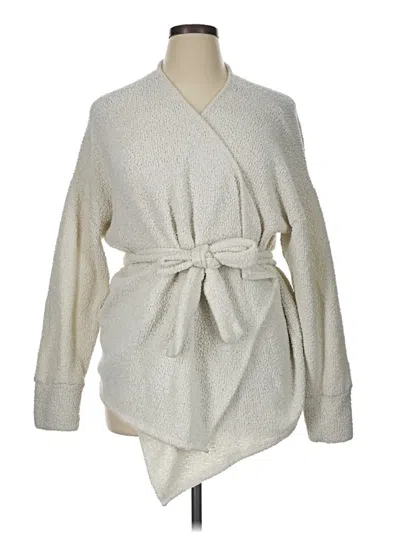 Pre-owned Beyond Yoga Cardigan Sweater In Ivory