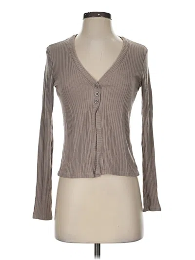 Pre-owned Beyond Yoga Cardigan Sweater In Tan