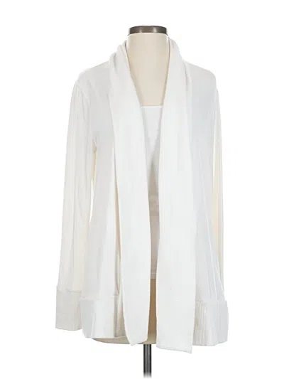 Pre-owned Beyond Yoga Cardigan Sweater In White
