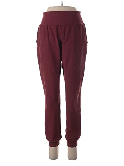 Pre-owned Beyond Yoga Casual Pants In Burgundy