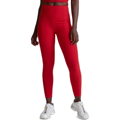 Beyond Yoga Spacedye Caught In The Midi High Waisted Legging In Red