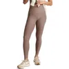 Beyond Yoga Spacedye Caught In The Midi High Waist Legging In Rosey Taupe Heather In Brown