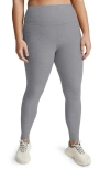 Beyond Yoga Spacedye Caught In The Midi High Waisted Legging In Cloud Gray Heather