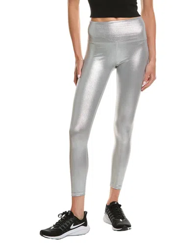 Beyond Yoga Caught In The Midi High Waist Legging In Silver