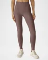 Beyond Yoga Spacedye At Your Leisure High Waisted Midi Legging In Rose Brush Heather