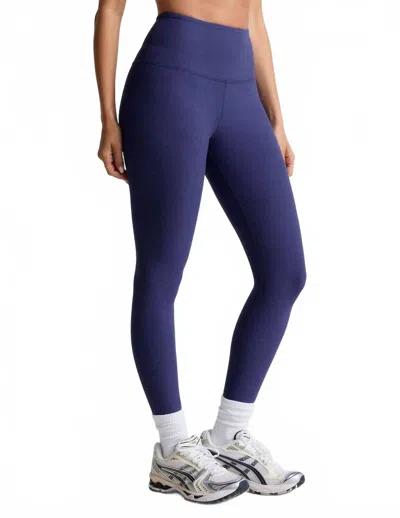 Beyond Yoga Caught In The Midi High Waisted Legging In Eternal Blue Heather